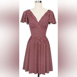 Trashy Diva Camilla dress, Wine Dots
